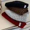 Hollow Knit Beanie Women'S Winter Oversized Head Warm Hat, Breathable & Stretchy, Face Slimming Fashion Casual Baggy Cap New