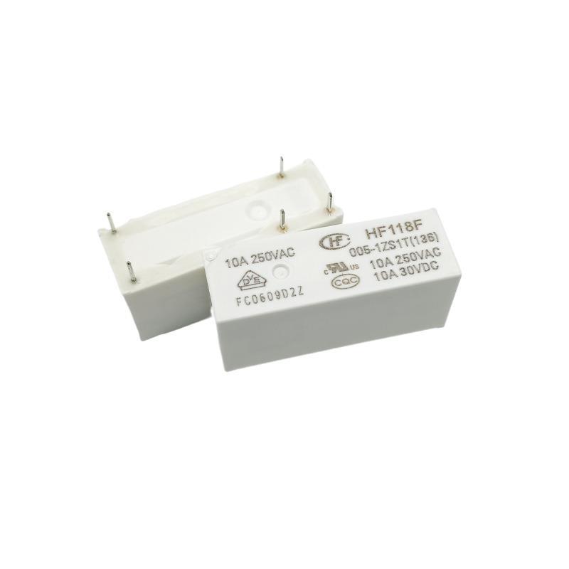 Hongfa Relay HF118F 5-Pin 10A 12V/24V Changeover