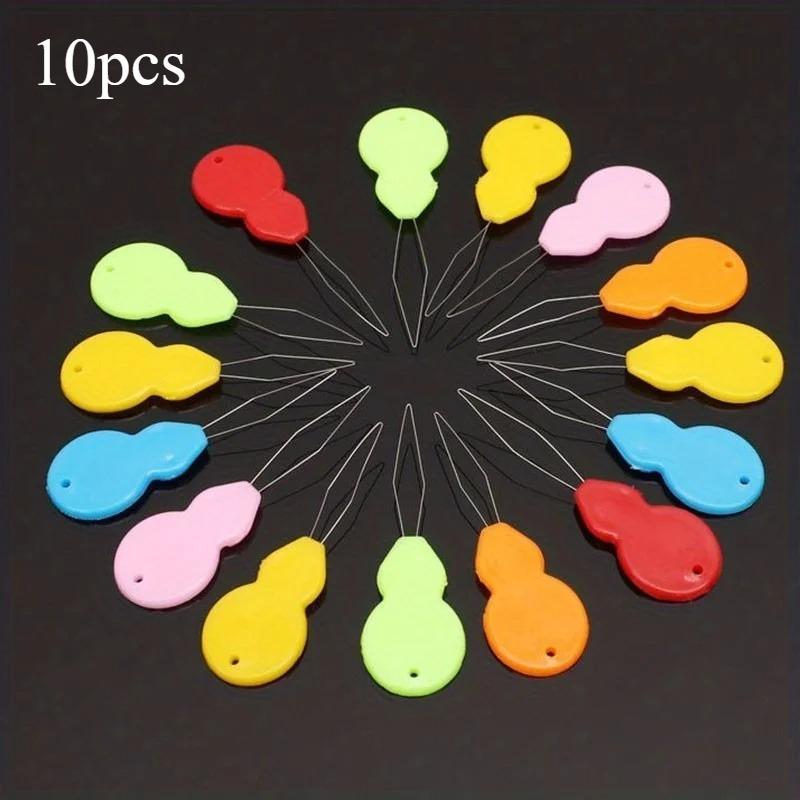 5/10pcs Plastic Needle Thread - Easy Threading for Hand Sewing, Handmade, Knitted, Quilted, and DIY Art - Random Colors,