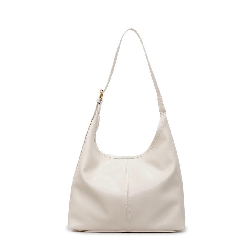 Slack Casual Tote Bag Women's Large-capacity New Fashion High-end Soft Leather Commuter Shoulder Bag