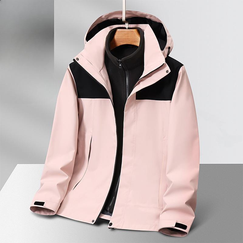Jacket Three-in-one Polar Fleece Lining Couple Style Outdoor Hooded Jacket