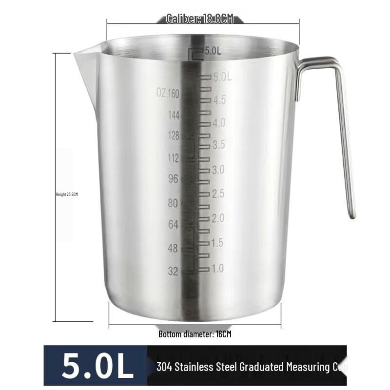 304 Stainless Steel Measuring Cup with Lid