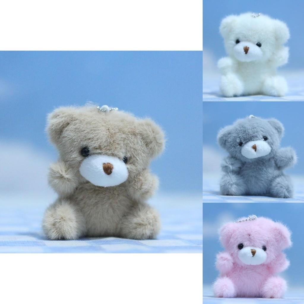 Adorable Plush Bear Keychain Cute Cartoon Animal Doll With Super Soft Material