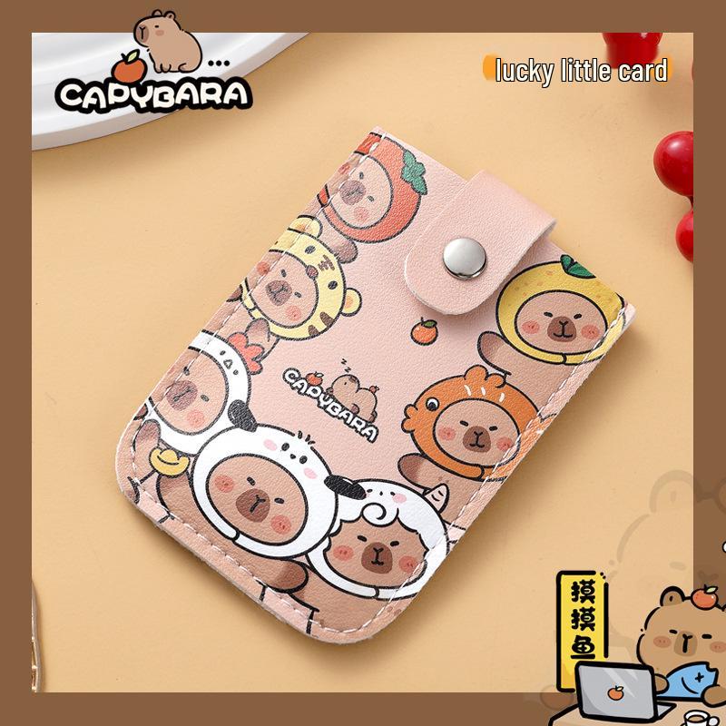 Stylish Multi-Slot Cartoon ID Card Holder - Large Capacity, Slim Design