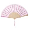 Flower Design Folding Fan Vintage Style Hand Fan Elegant Chinese Fan  Wedding