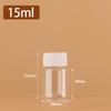 Transparent Refillable Plastic Bottle 15ml 30ml 50ml 100ml 250ml 500ml White Cap Leakproof for Essential Oil Perfume Storage