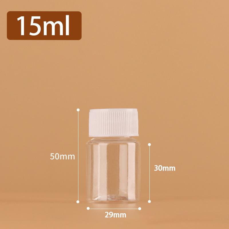 

15Ml-500Ml Plastic Bottle White Cap Transparent Empty Bottle Lotion Sample Cosmetic Dispensing Bottles For Travel
