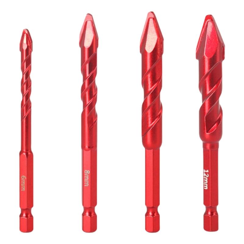 2/3/4/5Pcs Tile Bit Spades Drill Bit Set High Hardness Eccentric Drill Crooked Tip Eccentric Drill Bit Tilted Eccentric
