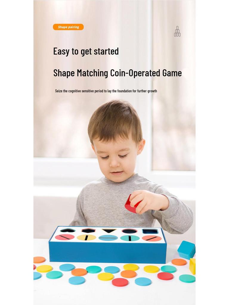 Montessori Baby Shape Sorting Box: Educational Toy for Color and Shape Recognition