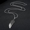 Creative Angel Wings Necklace: Hip Hop Clavicle Chain for Men & Women, Teen Cool Pendant, Trendy Alloy Design