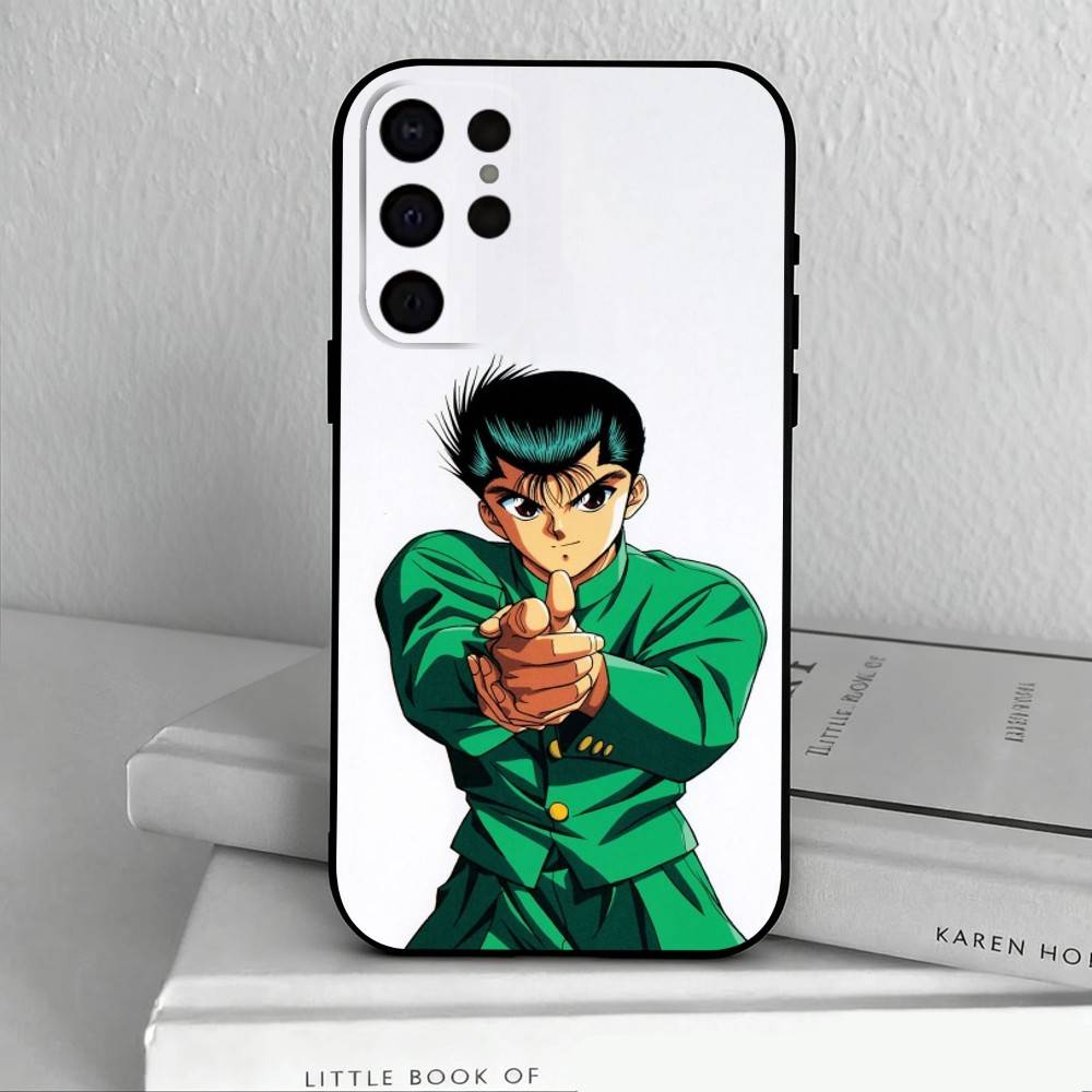 

Anime Y-Yu Yu H-Hakusho-O Phone Case For Samsung S25,S24,S21,S22,S23,S30,Ultra,S20,Plus,Others Soft Black Cover Samsung S23plus5G