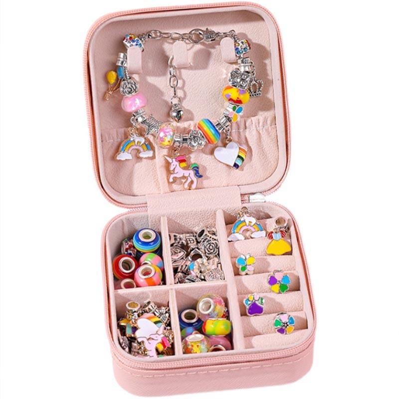DIY Handmade Crystal Bead Bracelet Set for Kids - Jewelry Craft Kit & Festival Gift
