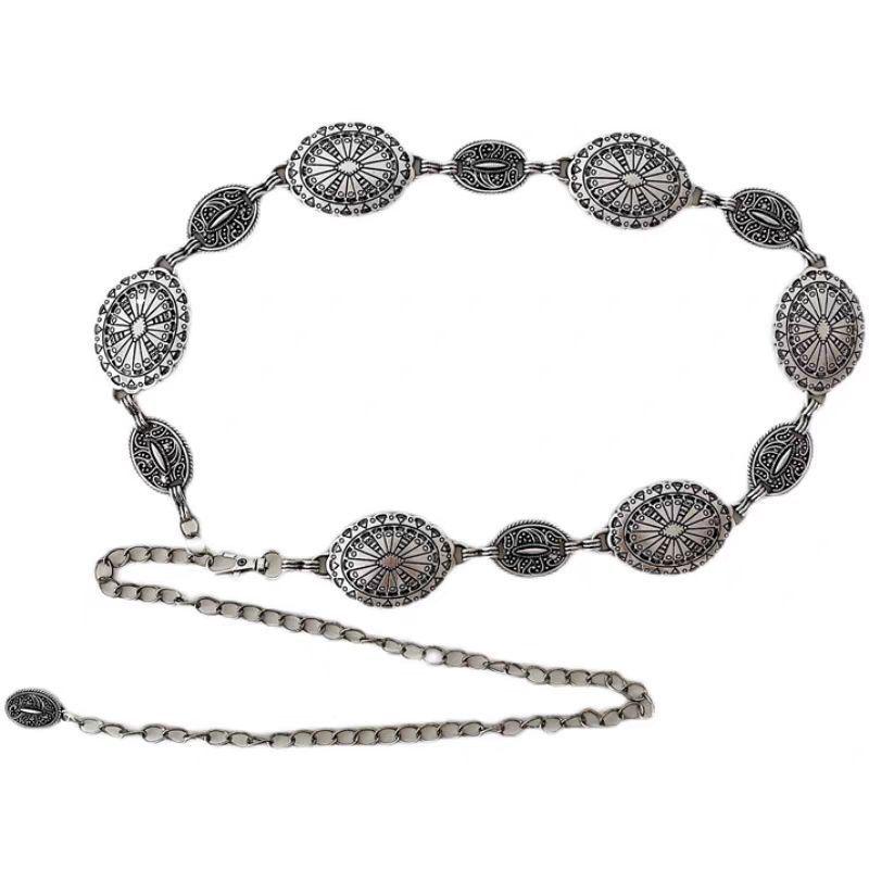 Böhmischer Ethno High-End Metall Taillenkettengürtel für Damen - Retro, vielseitiges Modeaccessoire