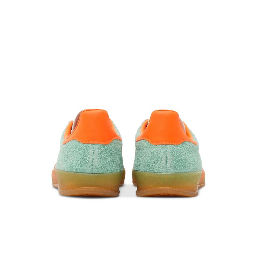 adidas Womens Gazelle Indoor 'Pulse Mint Solar Orange' (women's Sizes) Pulse Mint / Solar Orange / Gum Three Skateboard Shoes HQ8714