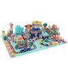133 Pieces Wooden Block Puzzle with Play Base Stacking Toy Sturdy for Playroom