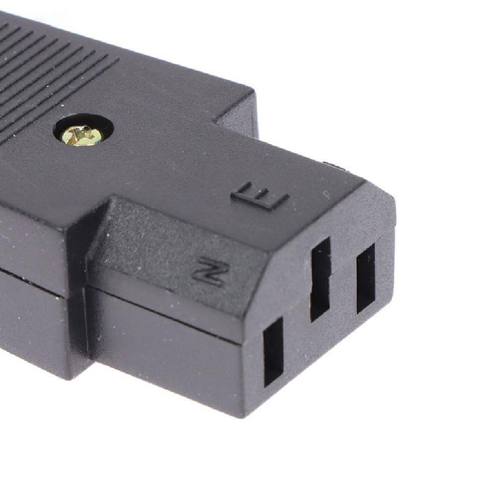1Pcs Male Female AC Power Connector 3 Pin Power Connector Durable AC Plug Socket