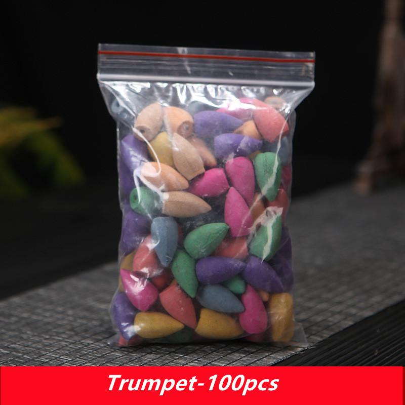 

100 шт., курильница с водопадом, аромадиффузор для медитации, йоги, подарок, аромадиффузор, снятие стресса, очистка воздуха Trumpet-100pcs