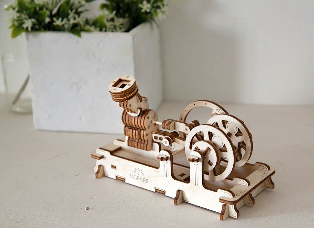 UGEARS 70009 Wooden Toy 3D Puzzle Engine;