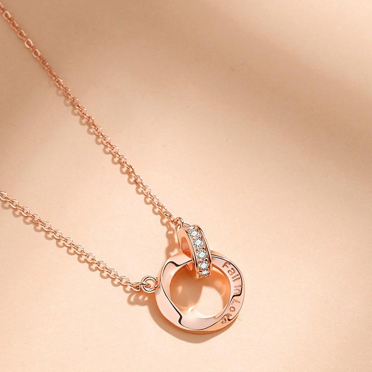 Gravierte Luxus Silber Partner Halsketten - Perfektes Valentinstagsgeschenk