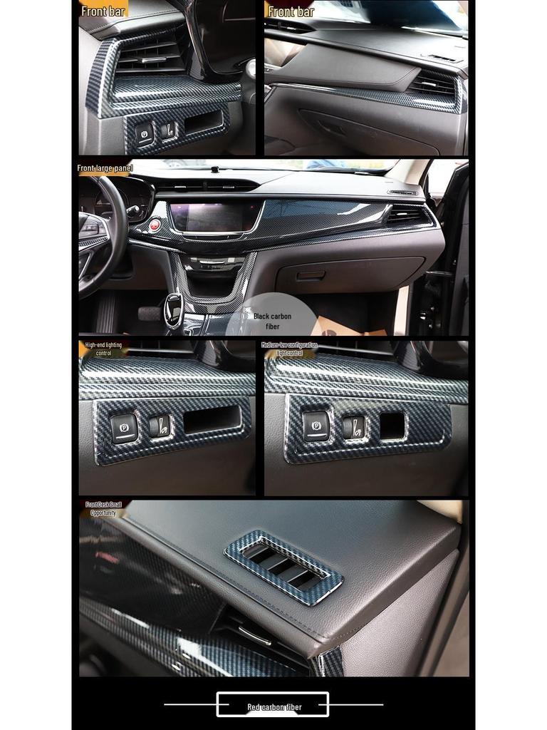 XT5 Kohlefaser-Imitation Pfirsichholz Mittelkonsolenverkleidung (2016-23)