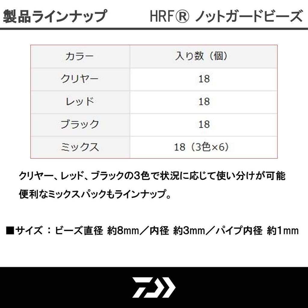 DAIWA Rockfish Beads HRF Knot Guard Beads HRF Mix