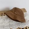 JYL TS DIY Solid Bucket Hat Women Autumn Winter Japanese Face Cover Hat Acrylic