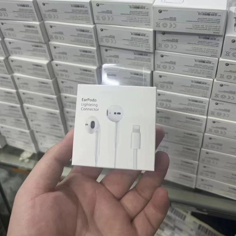 

Наушники Apple 11/12/13/14 Pro Max Lightning Плоская головка Наушники с шумоподавлением