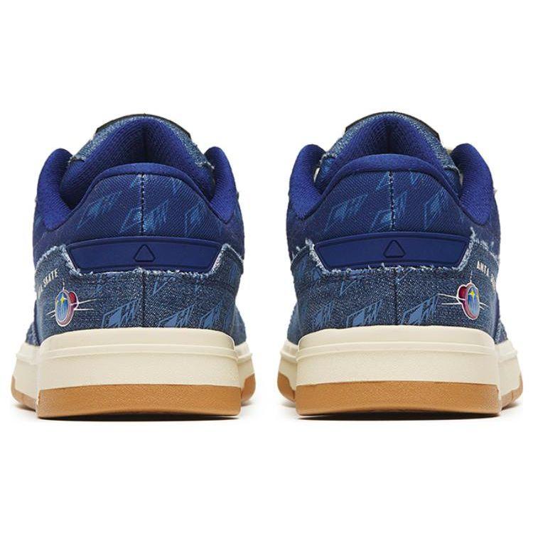 Anta Lifestyle Series Non-Slip Wear-Resistant Low-Top Skate Shoes Women Sneakers Blue 122248025-3