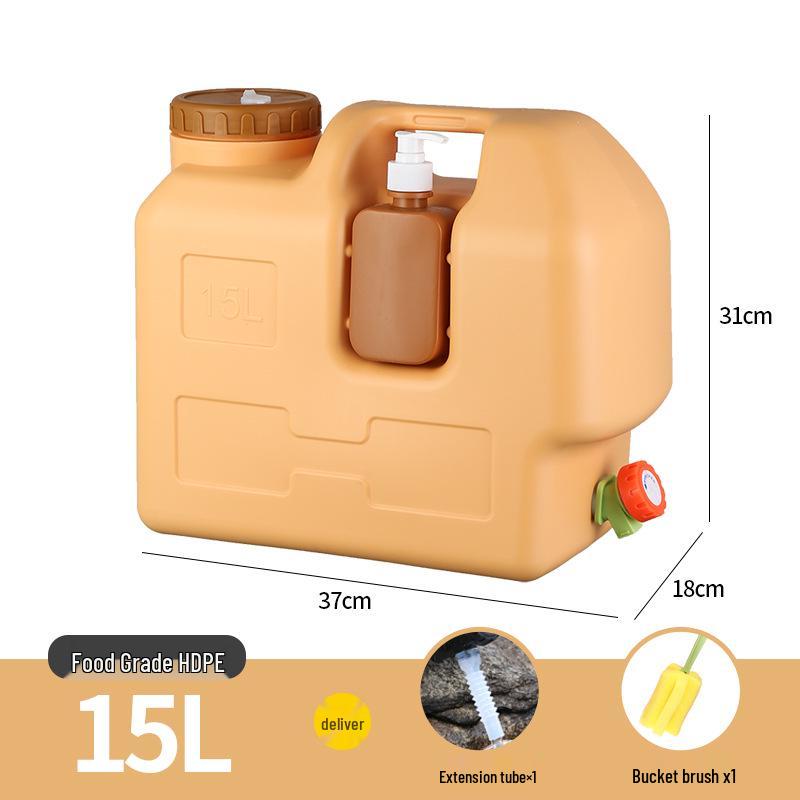 Montowany na samochodzie zewnętrzny kempingowy zbiornik na wodę z kranem