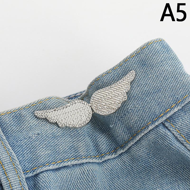 New Bowknot Button Adjuster For Pants And Skirts Waist Tightener Adjustable Waist Buckle For Jeans No Sewing Required