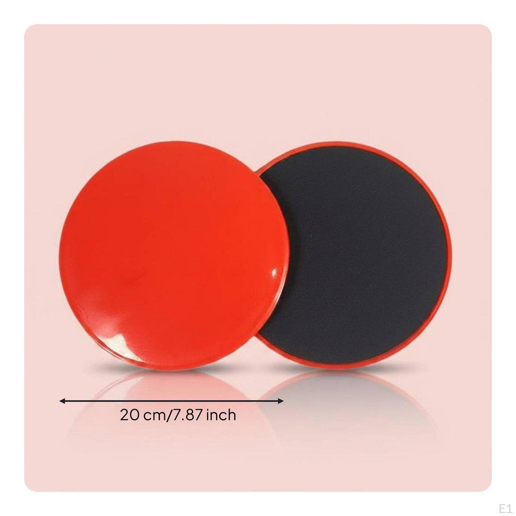 2 Pieces Pilates Sliders LowCore Strengthening Sliding Discs Portable Exercise for Home Gym,