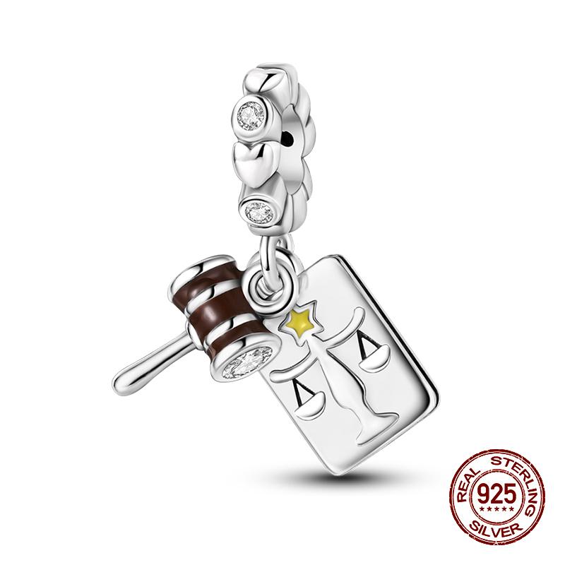 Copper Graduation Season Series Owl Bachelor'S Hat Charms Beads Suitable For 3Mm Original Design Bracelets DIY Style Jewelry