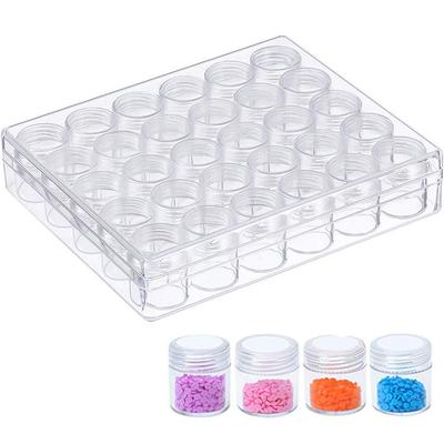 Kalolary 15ml Plastic Bead Storage Case, Bead Storage Box, Accessory Case, Cosmetic Refill Container, Cream Case