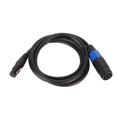 Profesionální reproduktorový kabel 5,9 ft dlouhý PVC samice na XLR samice bezkyslíkatá měď zesilovač