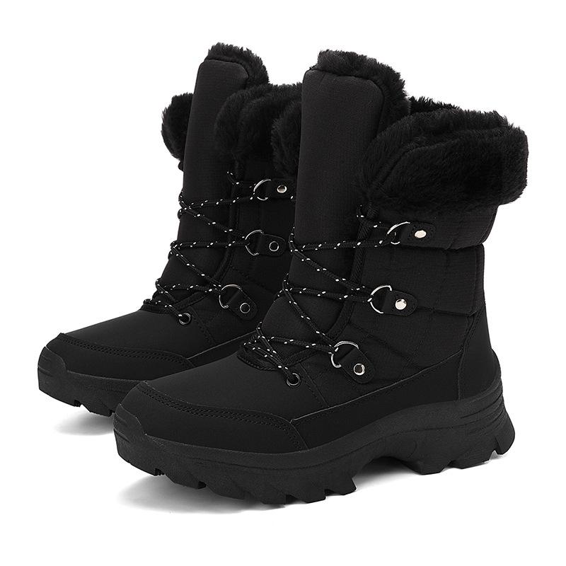 Women'S Snow Boots New Autumn And Winter High-Top Warm Outdoor Cotton Shoes Piled Thickened Large-Size Cotton Boots Fashion Short Boots