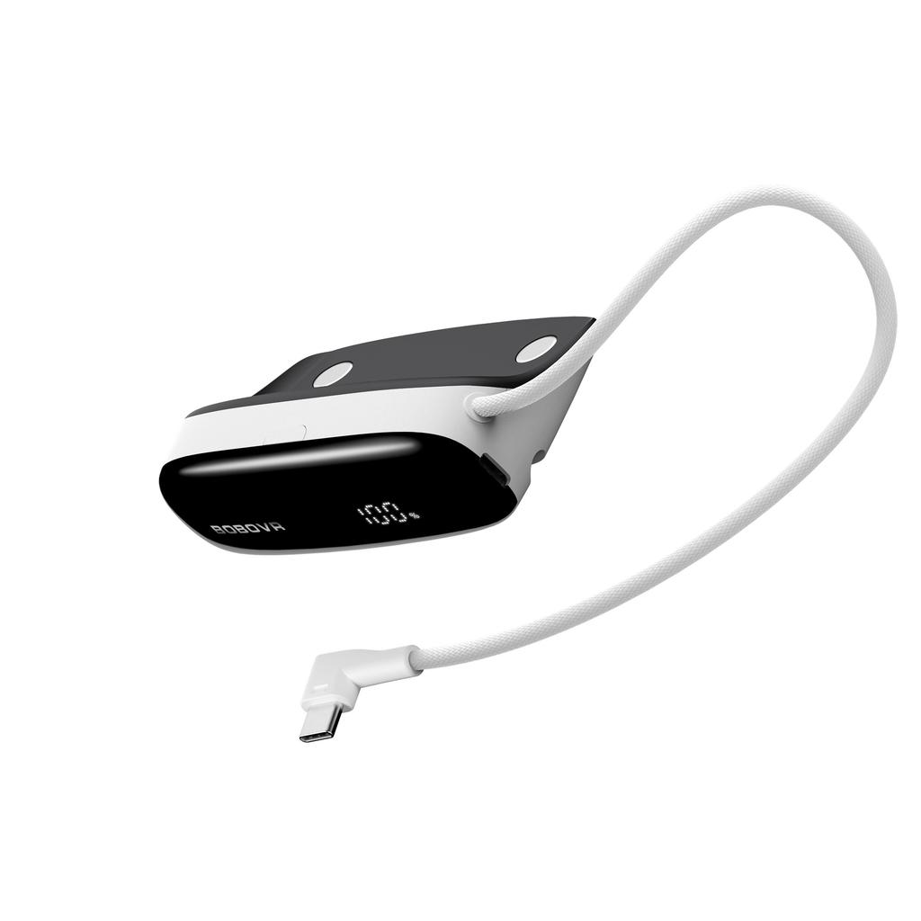 BOBOVR PD100 Two-in-One Charging Dock with Live Power Display 30W USB-C PD Fast in/out Charging USB-C USB-A port compatible B100