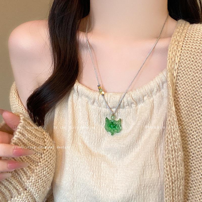 New Chinese Retro Popular Ethnic Style Necklace Women's Versatile Niche Long Sweater Chain High-end Simple Accessories
