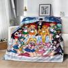Cute Girl 3D Cartoon S-Sailor Moons Kawaii Flannel Blanket Soft Throw Blanket Art For Home Decor Bedroom Bed Sofa Picnic Gifts