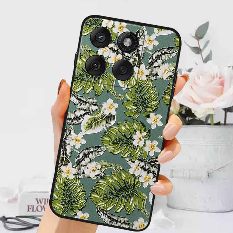 3D Emboss Cases For Edge 60 Fusion / Edge 60 Pro Relief Embossed Retro Silicone Back Cover For Edge 60 Stylus Black Funda 60 Pro