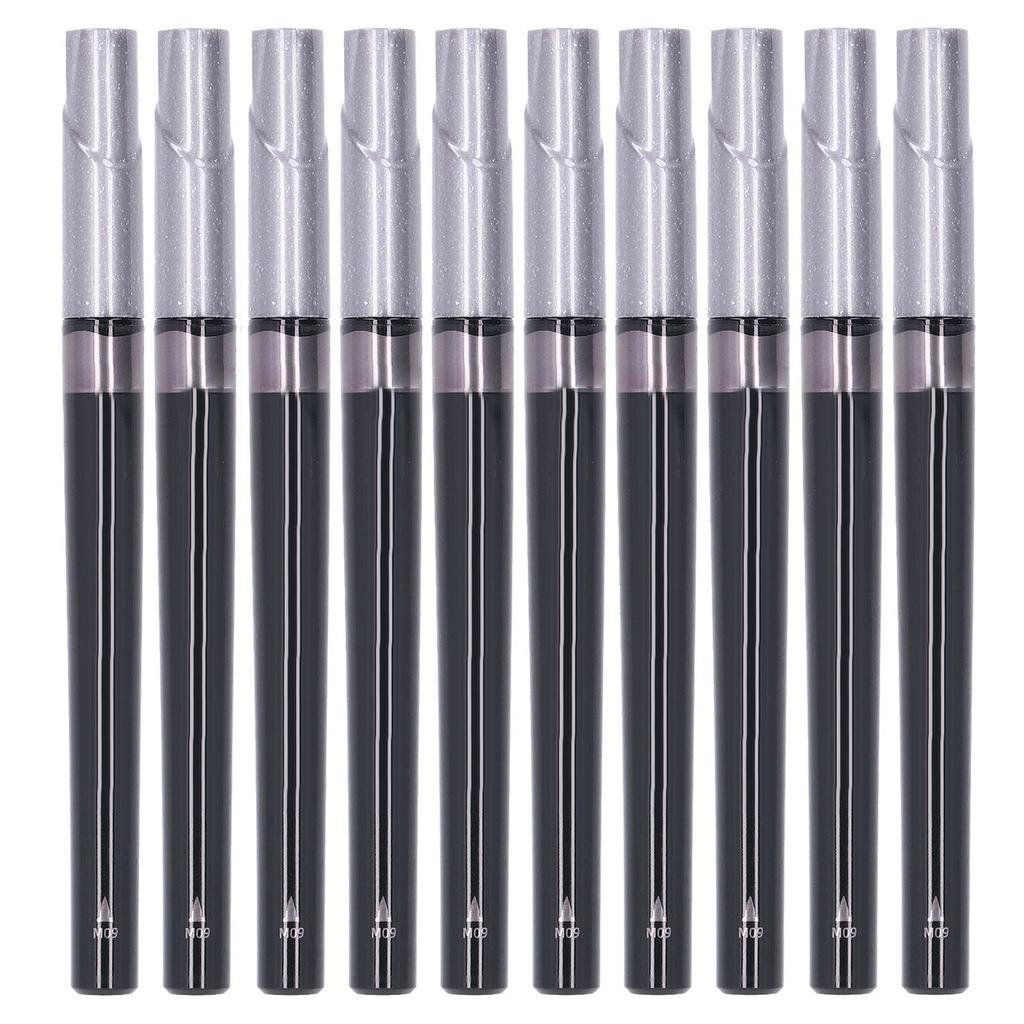 10PCS Metallic Marker Pens Grey Profession Metallic Pens Quick Dry Fluent Writing Graffiti Marker Pens for Wood Painted