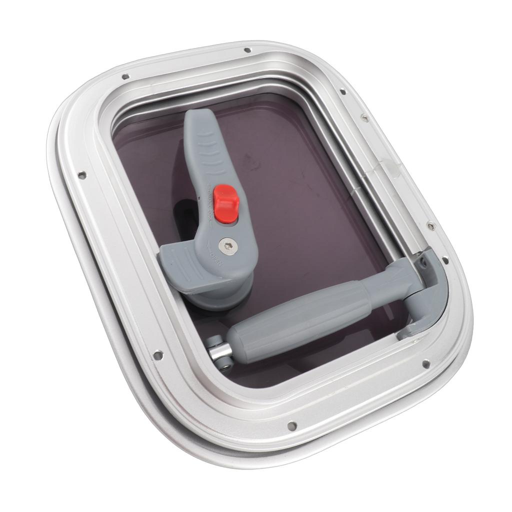 Boat Yacht Rectangle Opening Portlight Porthole Window Port Hole RV Window Boat  s with Support Rod Push Out Rounded Corner Waterproof for Yach