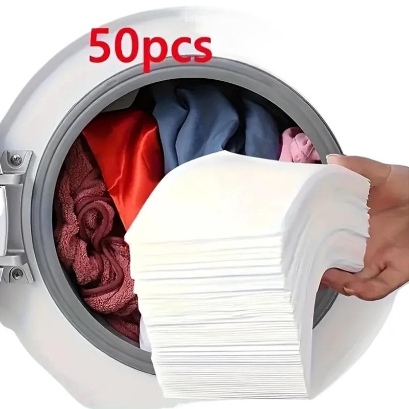 Panno Resistente al Colore per Bucato - 50 Pezzi - Senza Composizione Chimica - Bucato Misto - Anti-Penetrazione e Protezione Sbiadimento - 100 Pezzi