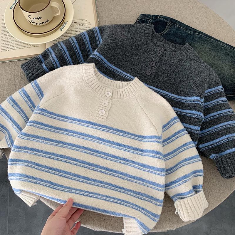 2025 Autumn Toddler Pullover Knitwear: Popular Baby Outing Sweater