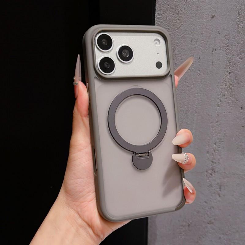 Magnetic Matte Full Body Protective Case With Rotating Invisible Stand IPhone 17 Pro Max 18