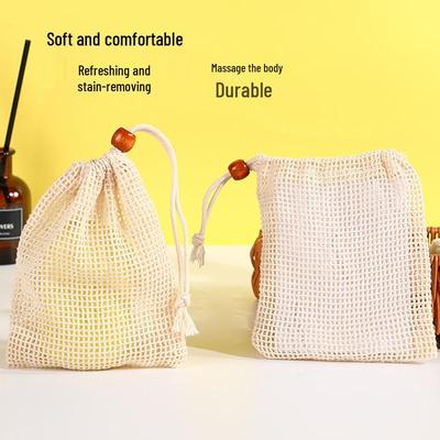 Home Cotton Bubble Bath & Face Soap Exfoliating Net