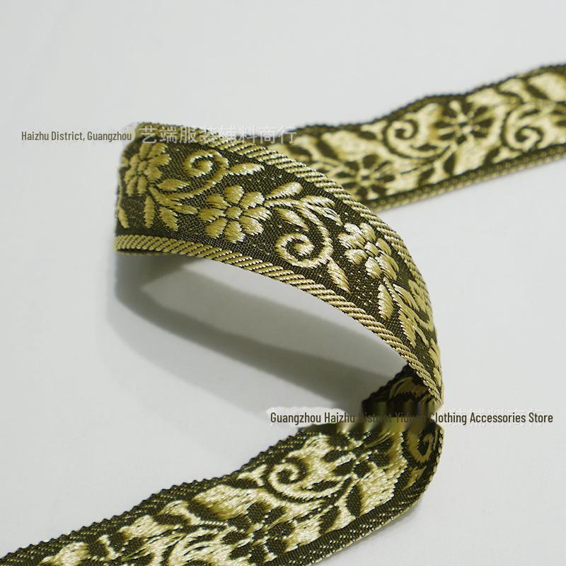 Poliesterowa taśma żakardowa w stylu etnicznym, akcesoria odzieżowe