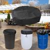 Cost-Effective Heavy-Duty Drum Cover, Adjustable Drawstring Closure, All-Weather for Rainwater Storage & Industrial Use