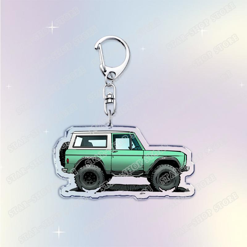 Vintage Classic Old Truck Keychains for Accessories Jewelry Retro Vector Car Keyrings Fans Friends Gifts