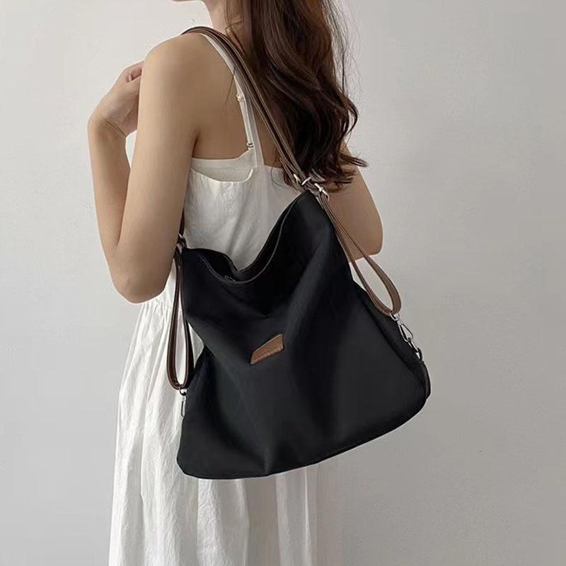 2025 Frühling/Sommer Canvas Color Block Tote & Umhängetasche - Damen Multifunktionaler Stil