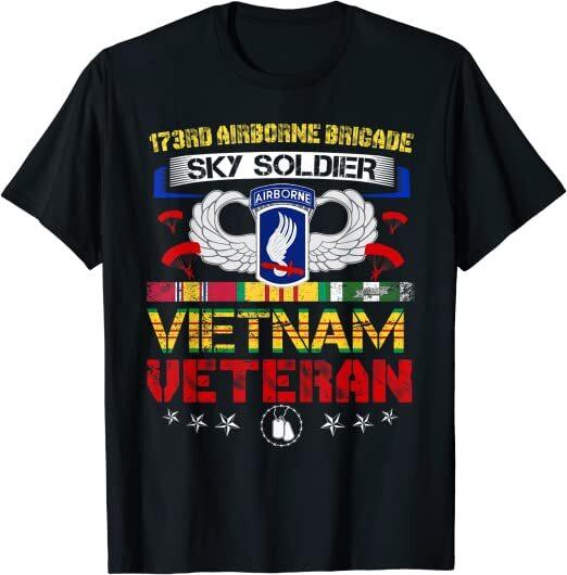 New 173rd Airborne Brigade Vietnam Veteran Great T-Shirt S-4XL Unisex T-Shirt M